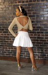 Gold Backless Sweater Top