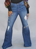 HIGH WAIST FLARE JEANS