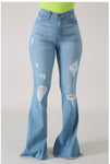 HIGH WAIST FLARE JEANS